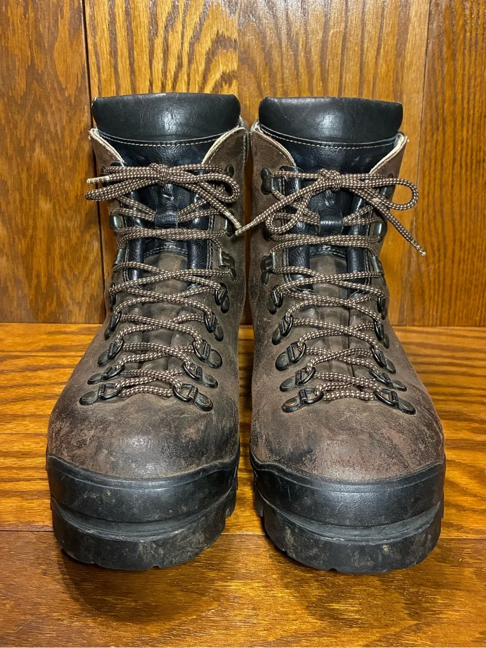 Vintage Scarpa BX 86823 Italy Made Leather Hiking Boots Brown Men’s 13